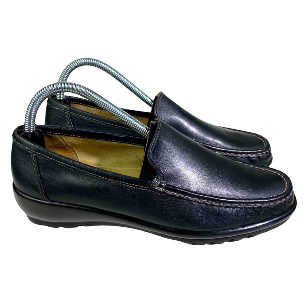 COACH SIGNATURE COACH LIANNA BLACK LEATHER LOAFERS WOMEN’S SIZE 9B